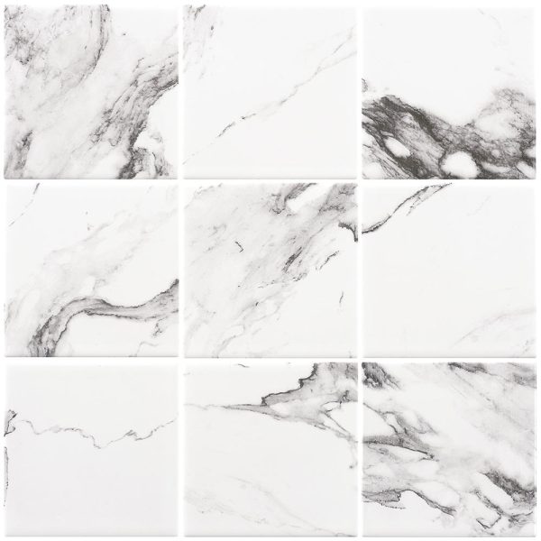 CALACATTA MOSAIC TILE 97X97mm