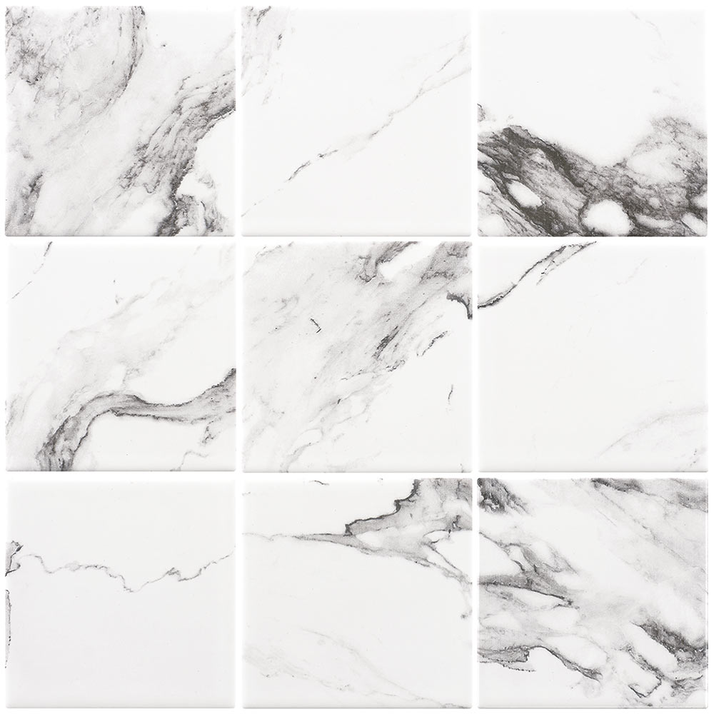CALACATTA MOSAIC TILE 97X97mm