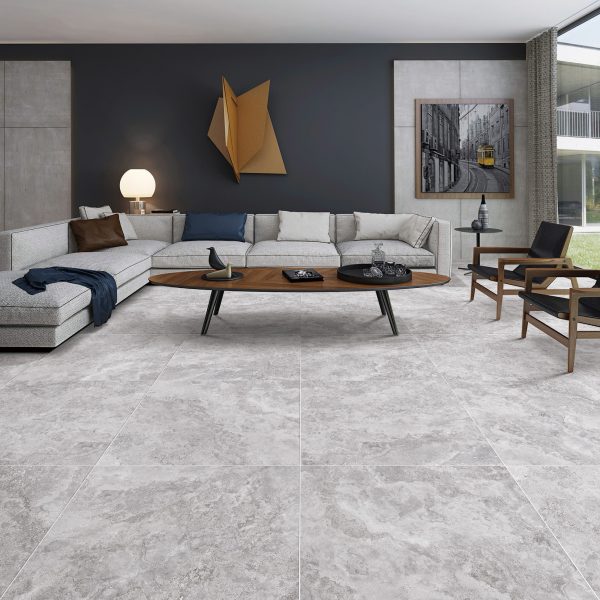 NEW TRAVERTINO GREY MATT 600x600mm.