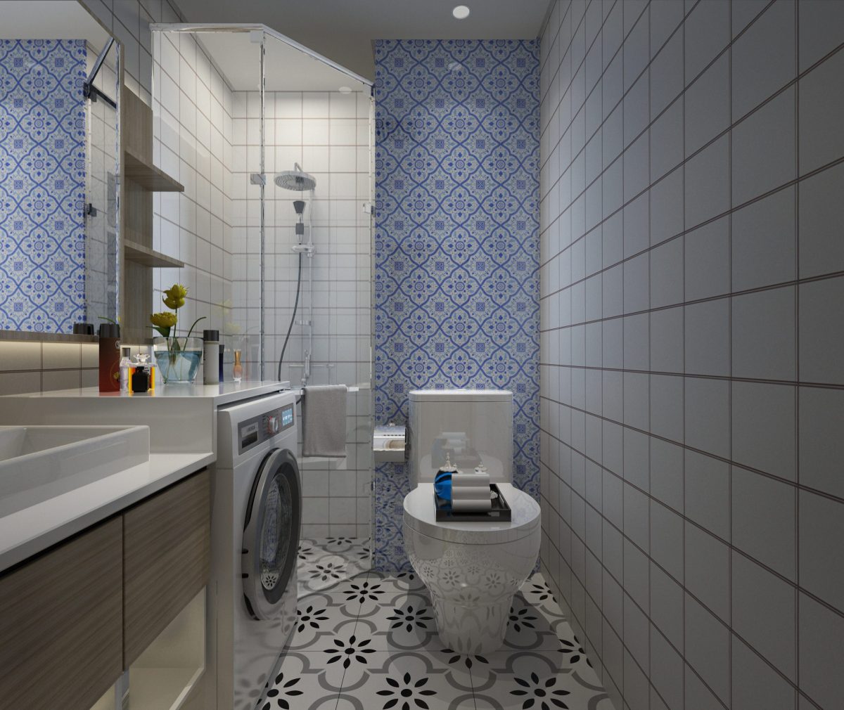 MOROCCO PERSIAN BLUE GLOSS 200X200