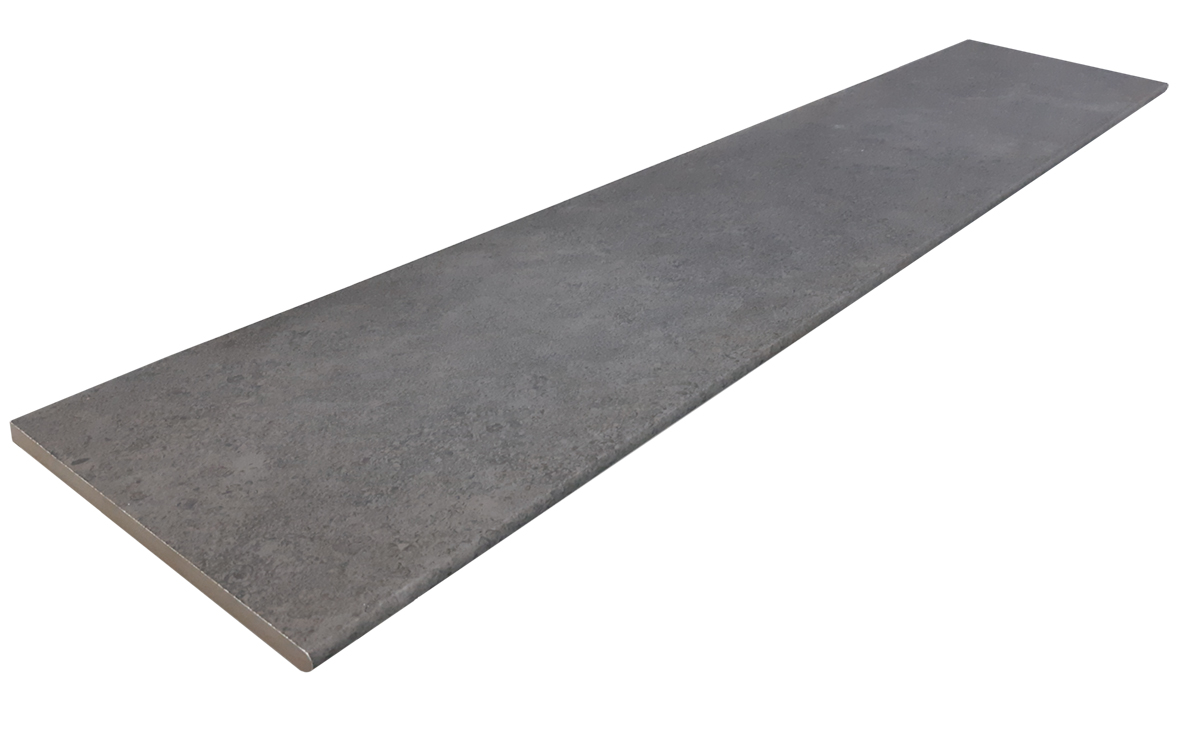 REEFSTONE BLACK EXTERNAL BULLNOSE COPING 300X1200X20mm