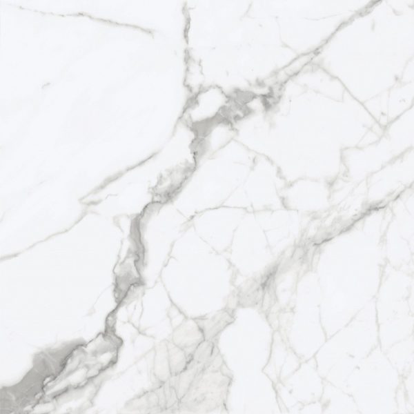 CARRARA MARBLE GLOSS TILE 600x600mm