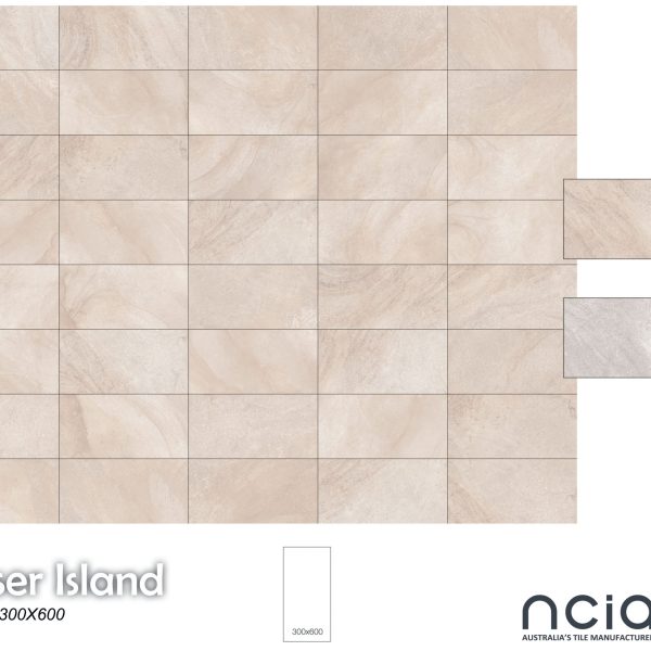 FRASER ISLAND SAND EXTERNAL TILE 300x600mm