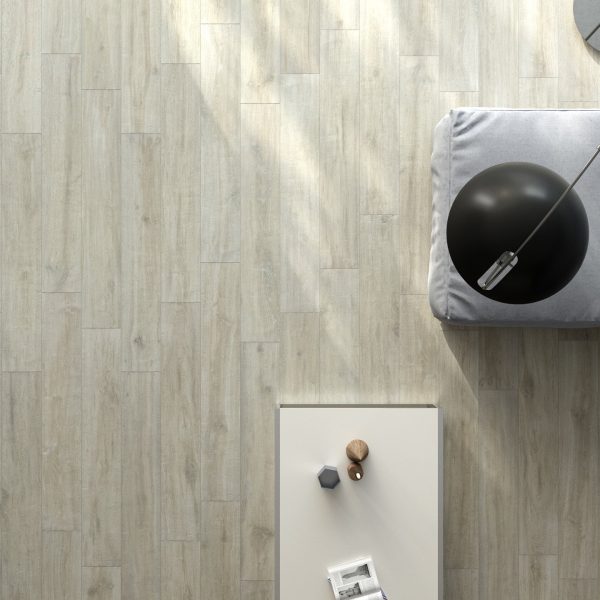 HARD WOOD IVORY TIMBER MATT TILE 195X1200mm