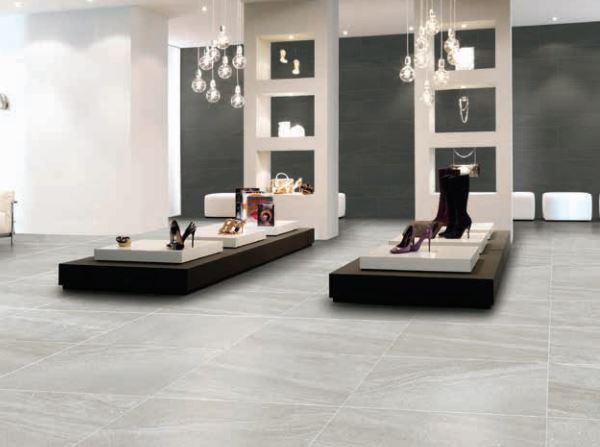 RIVERSTONE LIGHT GREY MATT TILE 450X900mm