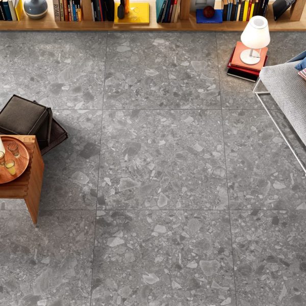 TERRAZZO STONE MATT TILE 600x600mm