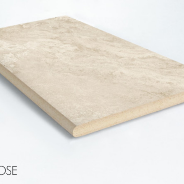 PARADISE STONE IVORY BULLNOSE COPING 400X400X20mm
