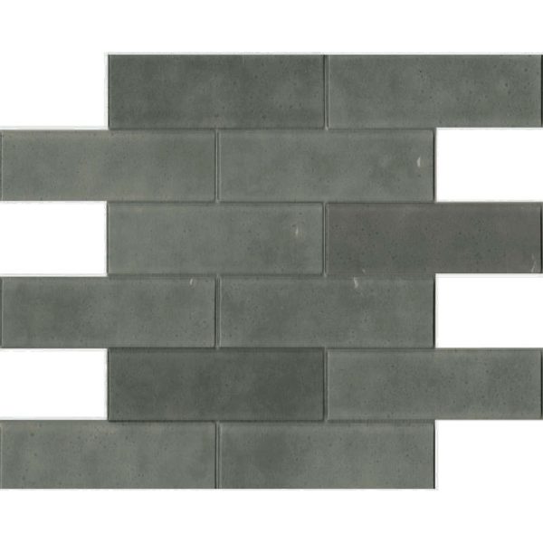 CAMBRIDGE BRICK GRIGIO MOSAIC TILE 47x149mm