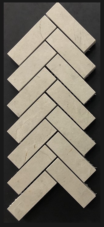 TUNDRA HERRINGBONE BEIGE TECH GRIP MOSAIC 317X281mm