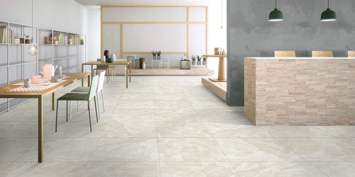 TUNDRA IVORY GLOSS TILE 600X600mm