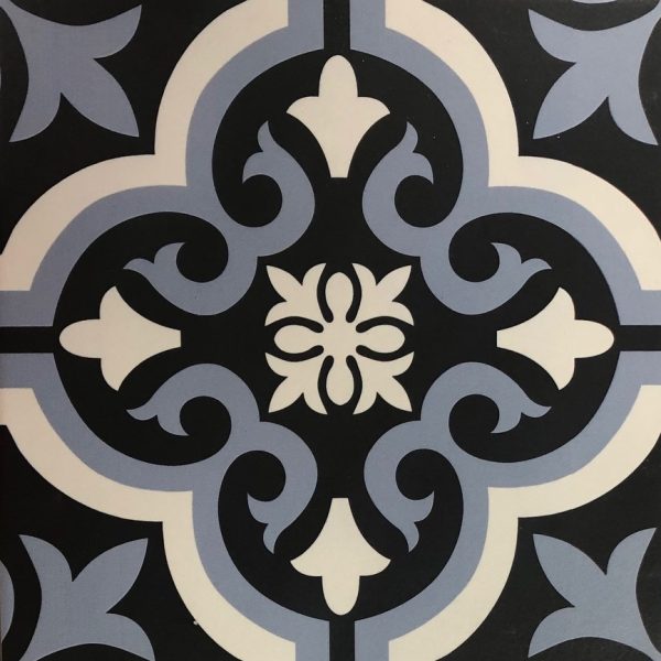 KIMGRES BRAGA CLASSIC BLUE ENCAUSTICS TILE 200X200mm