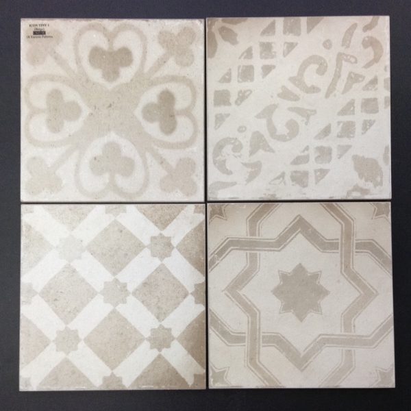 UNICOM ICON TINY 1 BEIGE MATT TILE 200×200mm