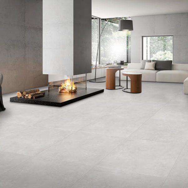 BOSTON SILVER MATT TILE RECT 600X600mm