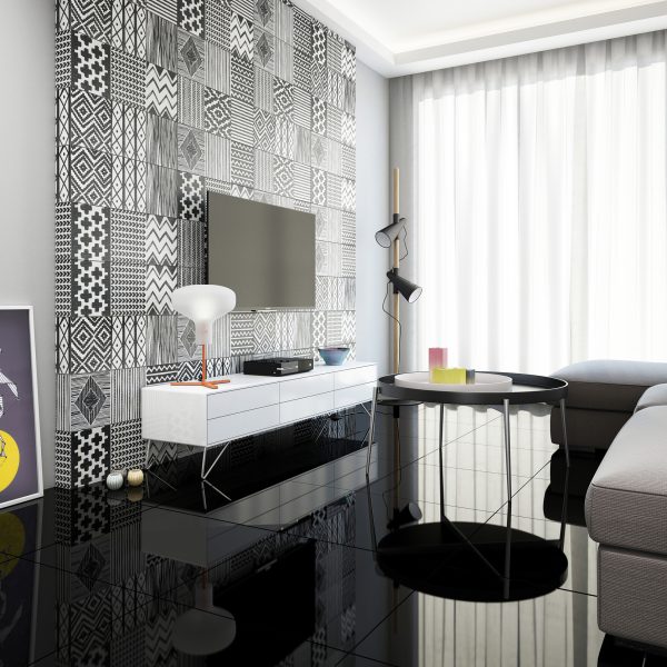 ABSOLUTE BLACK POLISHED TILE 600X600mm
