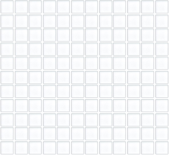 WHITE GLOSS MOSAIC(LYT) TILE 25x25mm