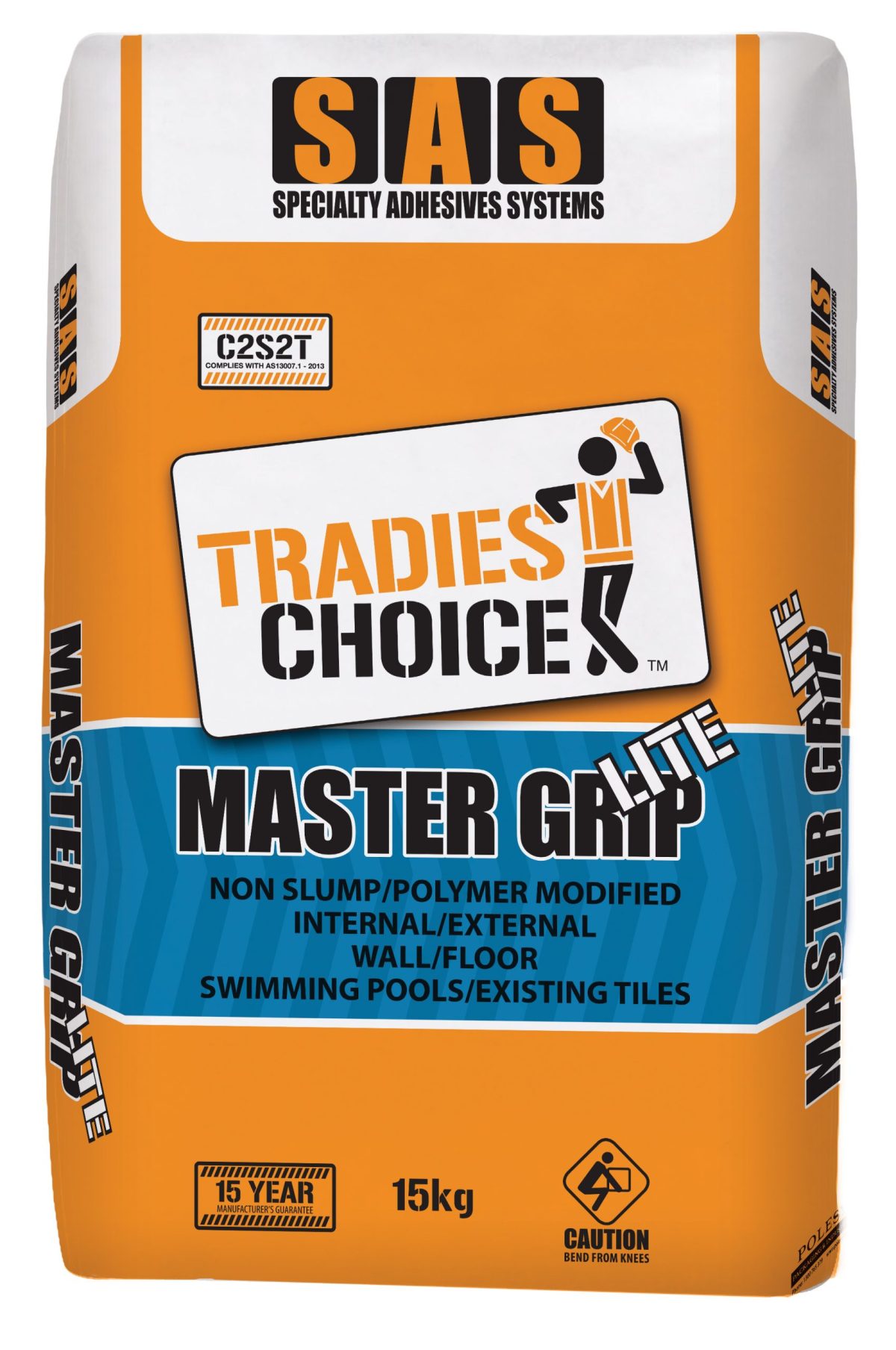TRADIES CHOICE MASTERGRIP LITE 15kg ADHESIVE