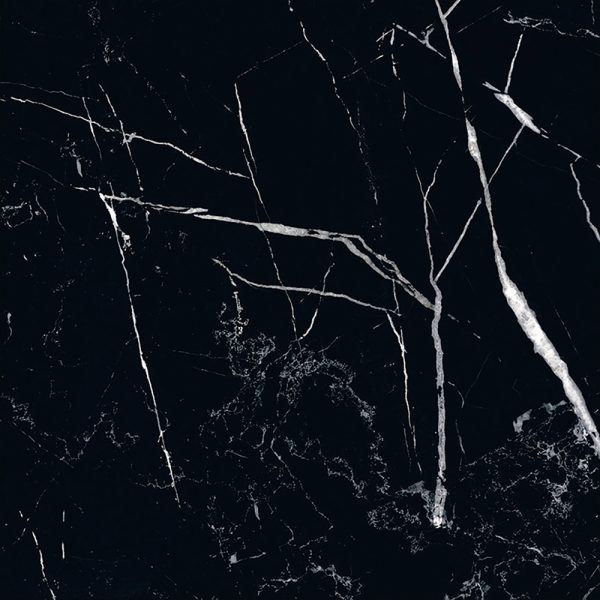 STONE PORCELAIN NERO MARQUINA MATT TILE 600X600mm