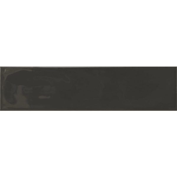 EDGE DARK GREY WAVE GLOSS TILE 68x280mm