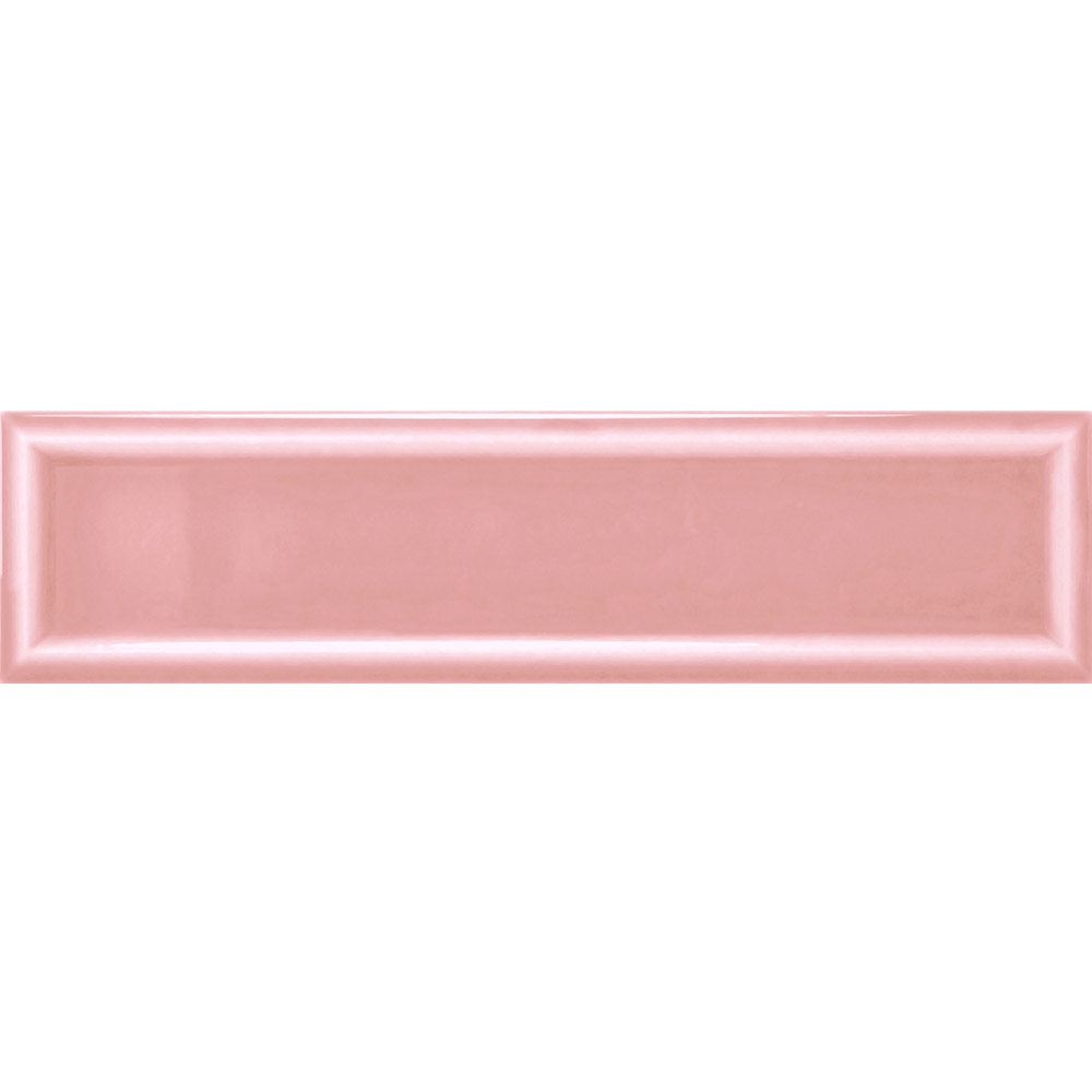 EDGE PINK FRAME GLOSS TILE 68x280mm