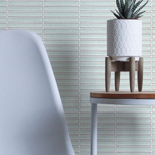 FINGER SPECKLE MOSAIC WHITE GLOSS 20x145mm