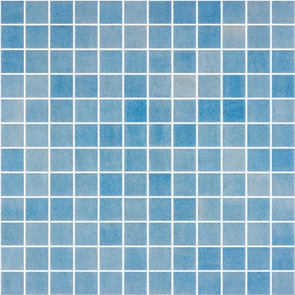 GN105 GENUINE LIGHT BLUE-DOT ANTISLIP MOSAIC GLOSS 25x25mm