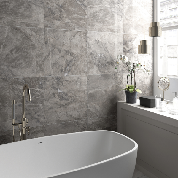 LUX GRIGIO POLISHED TILE 600x600mm