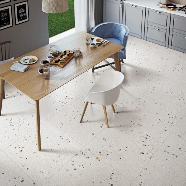 VANGOGH WHITE MATT TILE 600x600mm