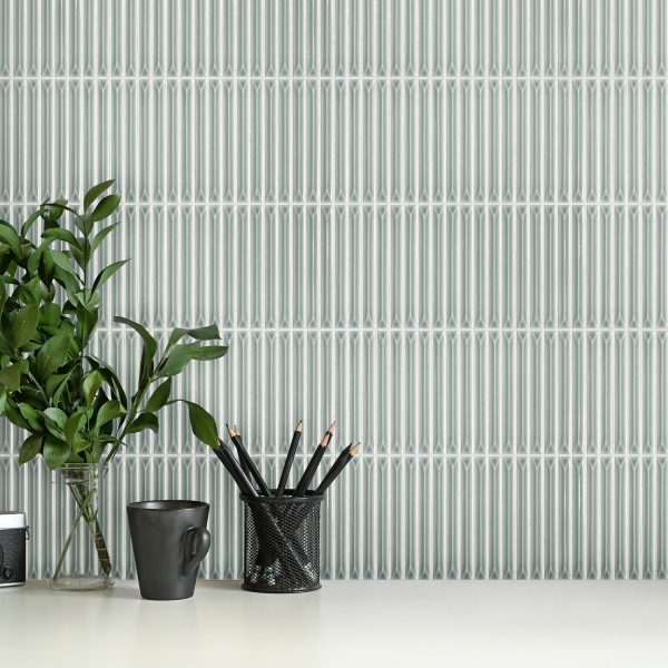 UKIBORI SILVER SAGE GLOSS MOSAIC 15x145mm