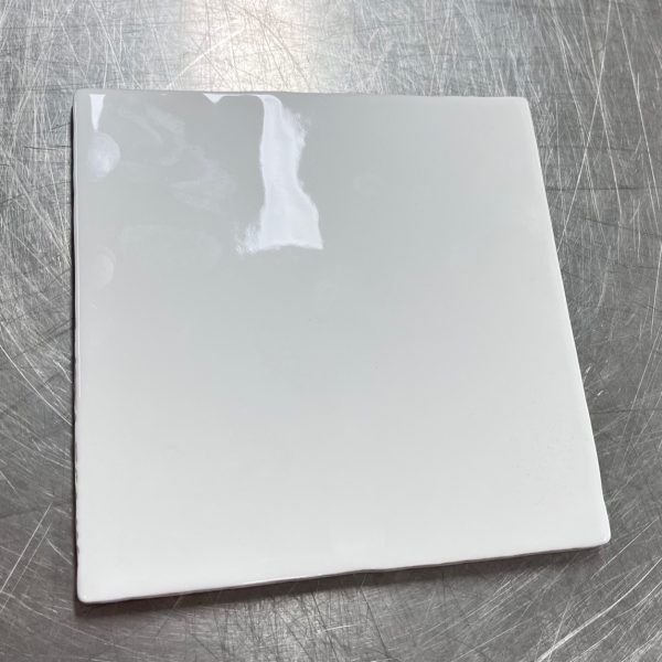 BELLAVISTA ALPS HANDMADE WHITE GLOSS TILE 152X152mm