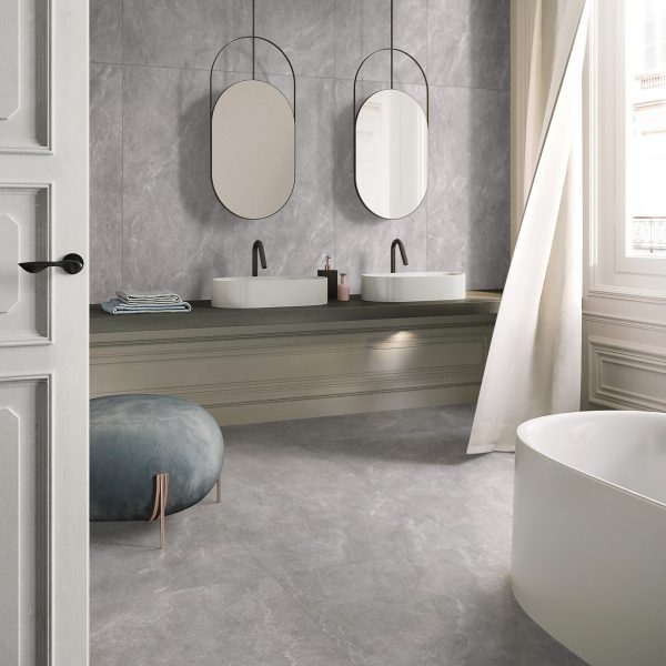 KIEL GRIGIO GLOSS TILE 600X600mm