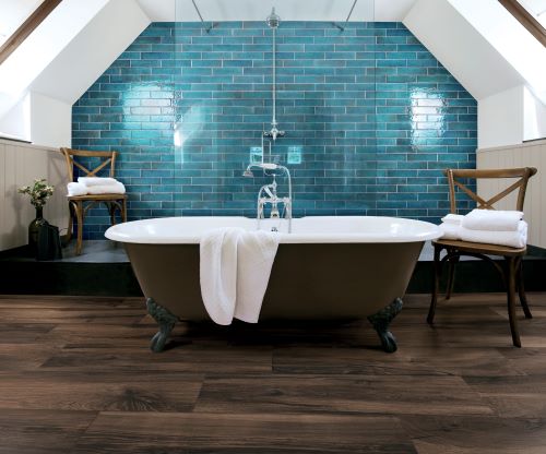 OXIDA BLUE GLOSS TILE 75X300mm