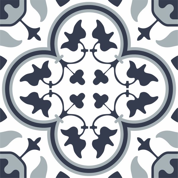 SALISBURY MID BLUE MATT TILE 200X200mm