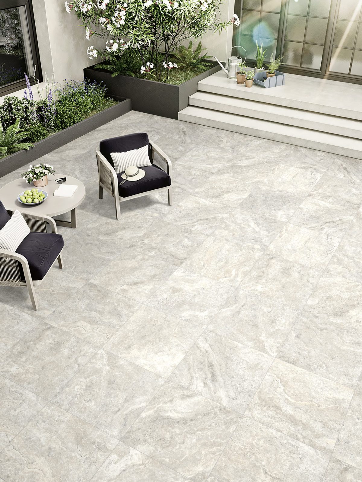 TRAVERTINO STERLING TECH GRIP TILE 600X600mm