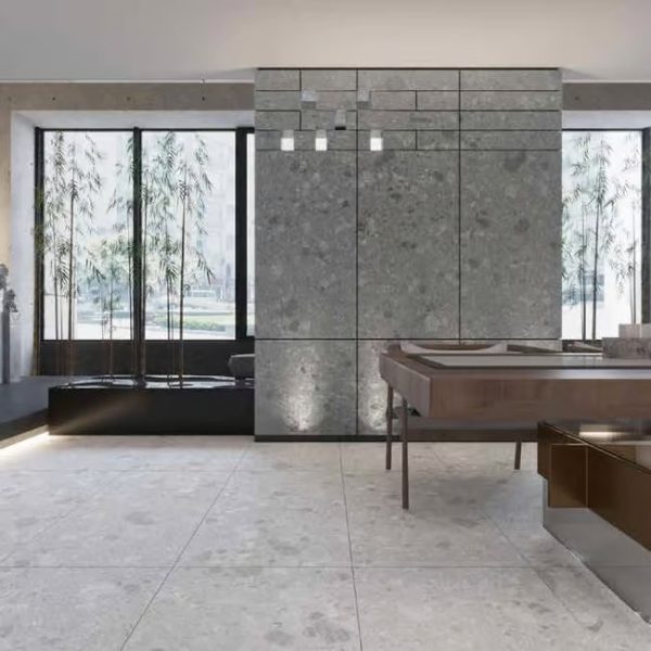 BRECCIA BROWN RECT (IN/OUT) Tile 600x600mm