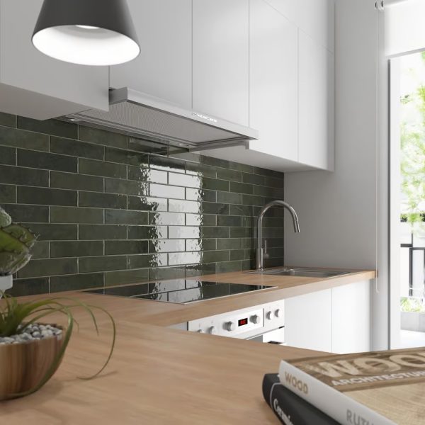 BRICKS GREEN GLOSSY TILE 60X246mm