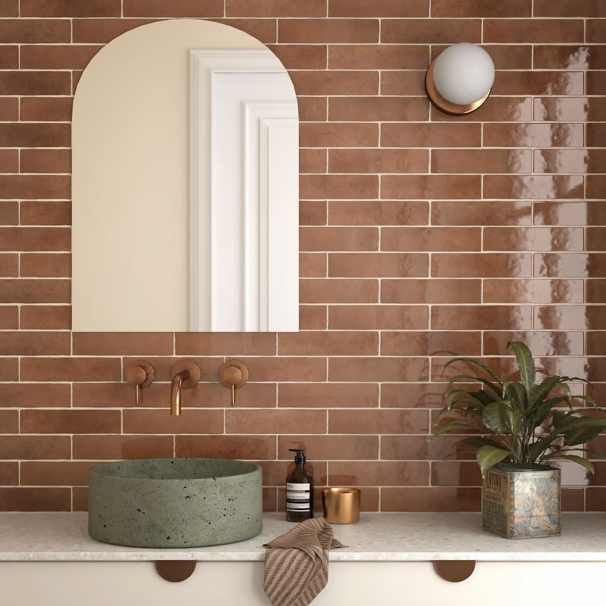 BRICKS MATTONE GLOSSY TILE 60X246mm