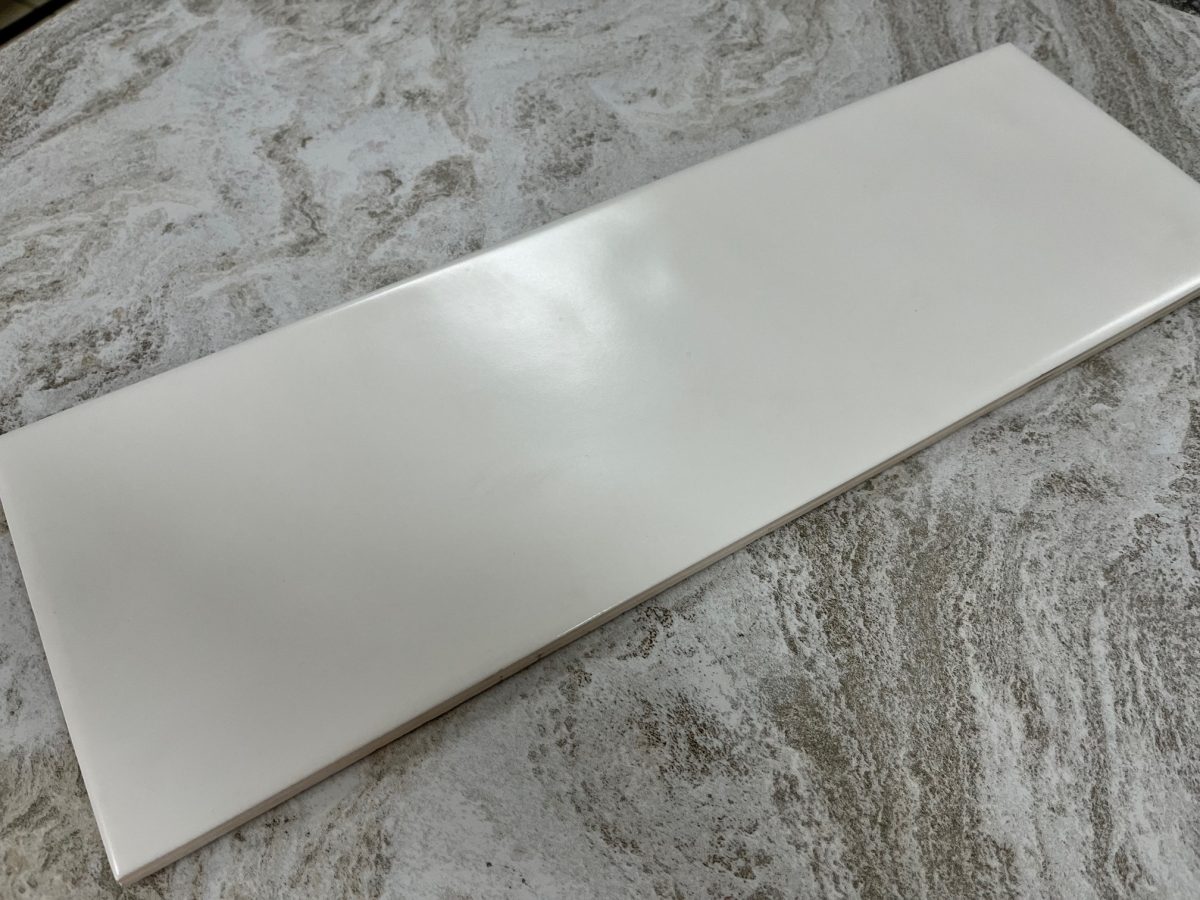 BELLAVISTA ALPS HANDMADE MATT WHITE BIG TILE 152X457mm