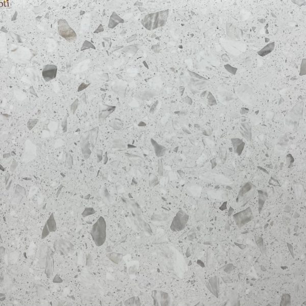 SILK TERRAZZO (Waxed White Terrazzo) TILE 600X600mm