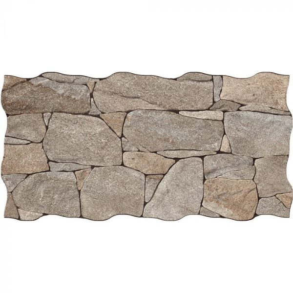 VULCANO PETRA BEIGE INTERLOCK TILE 333X650mm