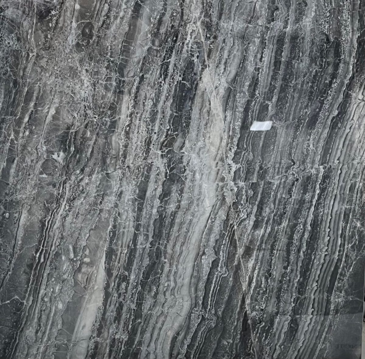 UNICOM COSMIC BLACK SATIN TILE 600X600mm