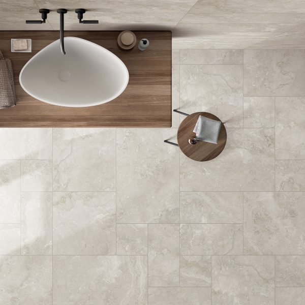 NORCIA SILVER FRENCH PATTERN TECH GRIP TILE