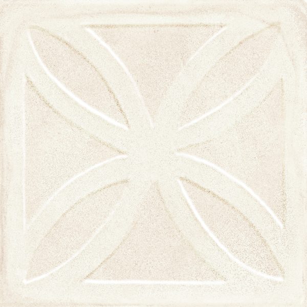 AMURI AVORIO WHITE 3D MATT DECOR TILE 200X200mm