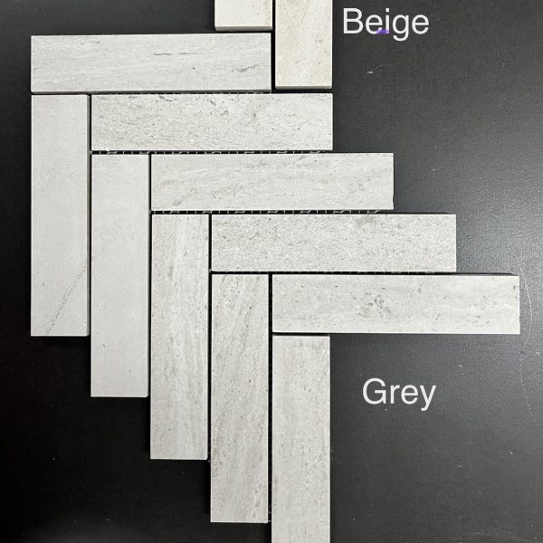 BELLAVISTA Moca Stone Grey Herringbone Tile 215X263mm
