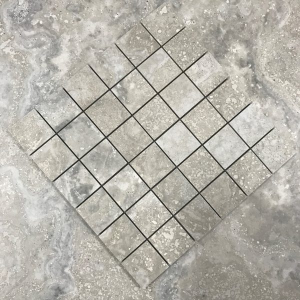CERAVIVA TIVOLI SILVER MOSAIC TILE 300X300mm