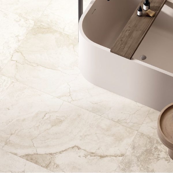 White Touch Stone Tile 604X604mm