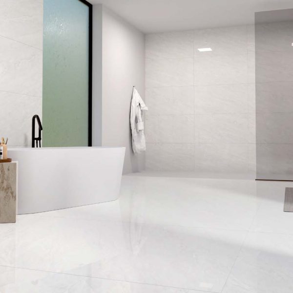 Euromarmo Pearl White Polished Tile 600x1200mm
