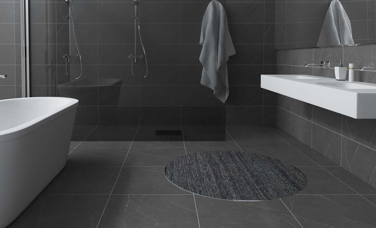 Euromarmo Pietra Grey Polished Tile 600x1200mm