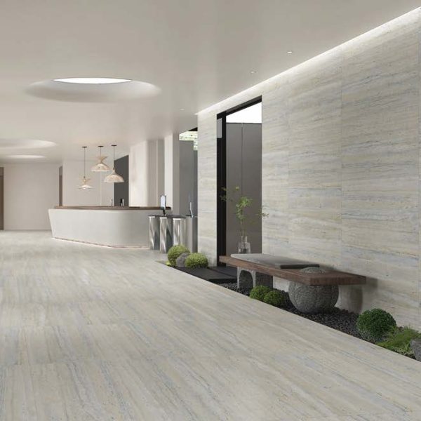 Euromarmo Travertine Silver Gold Honed Tile 600x1200mm