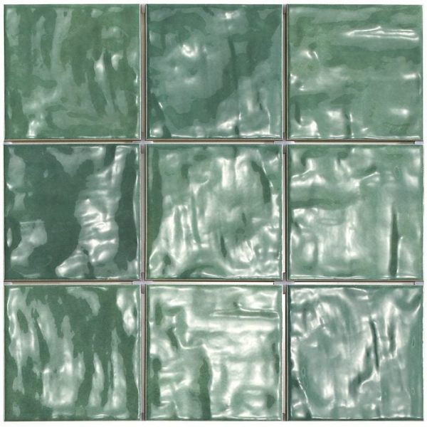 MALLORCA GREEN GLOSS TILE 120X120mm