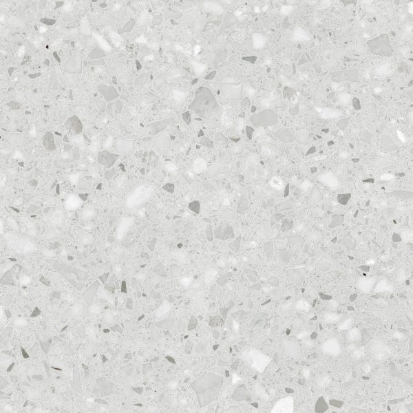 TERRAZZO ROCK WHITE MATT TILE 600X600mm